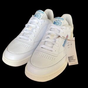 Reebok CLUB C 85 Classic White Leather Sneakers *NEW* Men’s size 10.5